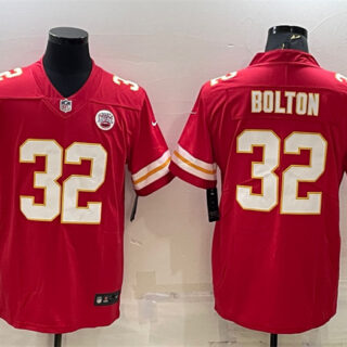 Men's Kansas City Chiefs #32 Nick Bolton Red Vapor Untouchable Limited Stitched Football Jersey