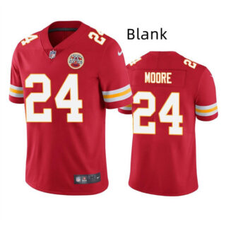 Men's Kansas City Chiefs Blank Red Vapor Untouchable Limited Stitched Football Jersey