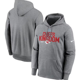 Men's Kansas City Chiefs Gray Super Bowl LVII Champions Local Pack Therma Performance Pullover Hoodie