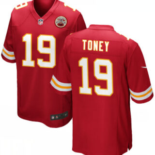 Men's Kansas City Chiefs Kadarius Toney Red Vapor Limited Jersey