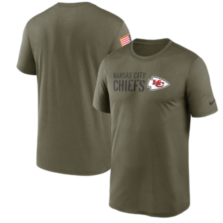 Men's Kansas City Chiefs Olive 2022 Salute To Service Legend Team T-Shirt