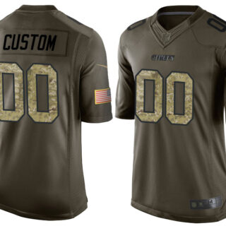 Men's Kansas City Chiefs Customized Camo Salute to Service Jersey - Veterans Day