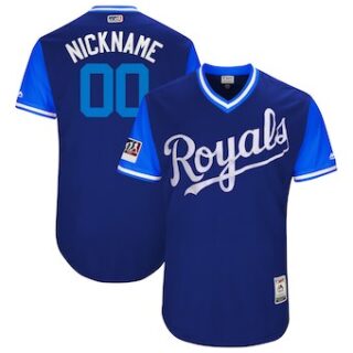 Men's Kansas City Royals Majestic Navy 2017 Players Weekend Authentic Team Custom Jersey