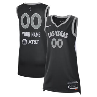 Men's Las Vegas Aces Active Player Custom Black Stitched Basketball Jersey