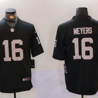 Men's Las Vegas Raiders #16 Jakobi Meyers Black Vapor Untouchable Limited Stitched Football Jersey