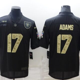 Men's Las Vegas Raiders #17 Davante Adams Black Camo Salute To Service Limited Stitched Jersey