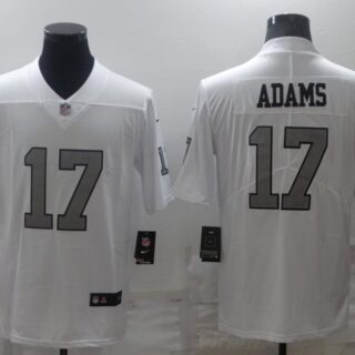 Men's Las Vegas Raiders #17 Davante Adams White Color Rush Limited Stitched Jersey