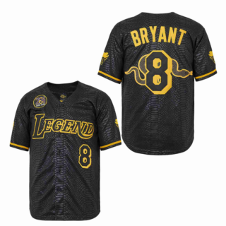 Men's Legend #8 Kobe Bryant Cool Base Black Stitched Baseball Jerseys