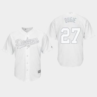 Men's Los Angeles Dodgers Alex Verdugo #27 White 2019 Players' Weekend Dugie Jersey
