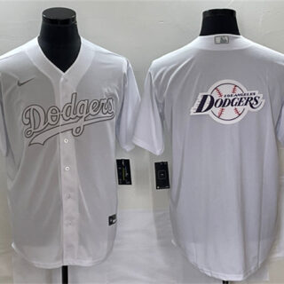 Men's Los Angeles Dodgers Big Logo In Back Weekend Stitched Baseball Jersey