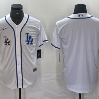 Men's Los Angeles Dodgers Gig logo White Cool Base Stitched Baseball Jersey