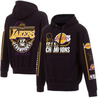 Men's Los Angeles Lakers Black 17 Time NBA Finals Champions Pullover Hoodie