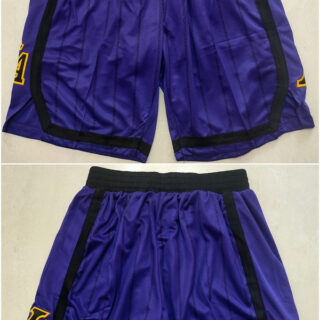 Men's Los Angeles Lakers Purple Shorts (Run Small)