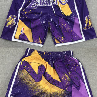 Men's Los Angeles Lakers Purple Shorts (Run Small)
