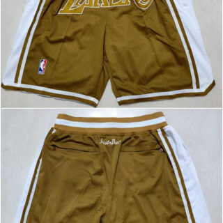 Men's Los Angeles Lakers Tawny Shorts (Run Small)