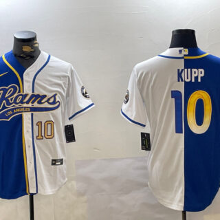 Men's Los Angeles Rams #10 Cooper Kupp Royal Cool Base Stitched Baseball Jerseys