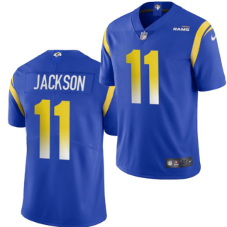 Men's Los Angeles Rams #11 DeSean Jackson 2020 Blue Vapor Untouchable Limited Stitched Jersey