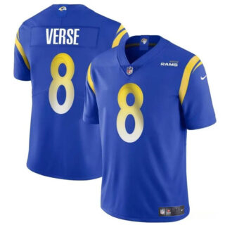 Men's Los Angeles Rams #8 Jared Verse Blue 2024 Draft Vapor Untouchable Stitched Football Jersey