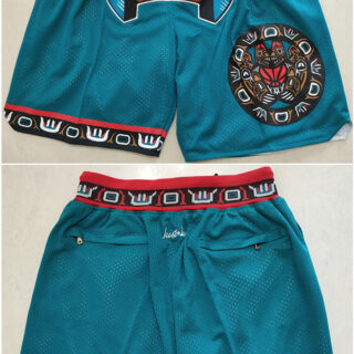 Men's Memphis Grizzlies Teal Shorts (Run Small)