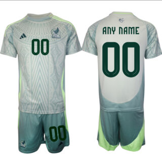 Men's Mexico Team Custom 2024-25 Green Away Soccer Jerseys
