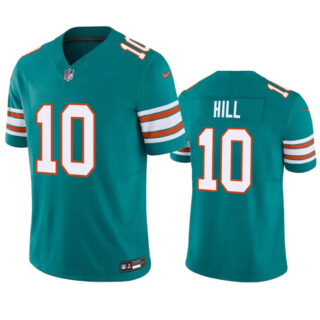 Men's Miami Dolphins #10 Tyreek Hill Aqua 2023 F.U.S.E Vapor Limited Stitched Football Jersey