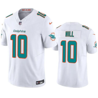 Men's Miami Dolphins #10 Tyreek Hill White 2023 F.U.S.E Vapor Limited Stitched Football Jersey