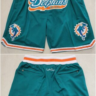 Men's Miami Dolphins Aqua Shorts (Run Small)