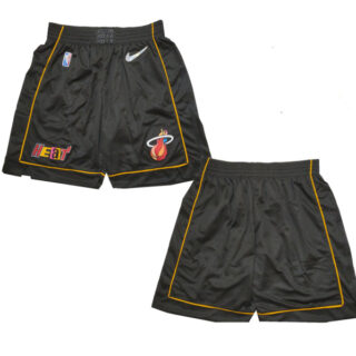 Men's Miami Heat Black Shorts (Run Small)