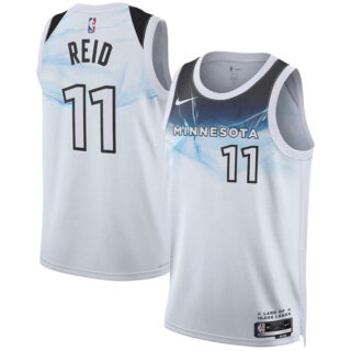 Men's Minnesota Timberwolves #11 Naz Reid White 2024 25 City Edition Stitched Jersey