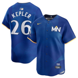Men's Minnesota Twins #26 Max Kepler Royal 2024 City Connect Limited Stitched Baseball Jersey
