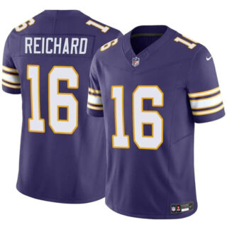 Men's Minnesota Vikings #16 Will Reichard Purple 2023 F.U.S.E. Throwback Vapor Untouchable Limited Stitched Jersey