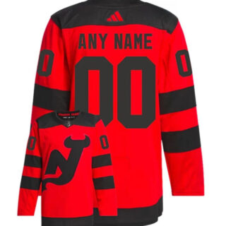 Men's New Jersey Devils Custom Red 2023-2024 Stadium Series Stitched Jersey