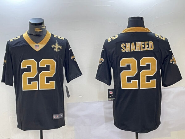 Men's New Orleans Saints #22 Rashid Shaheed Black Vapor Limited Stitched Football Jerseys