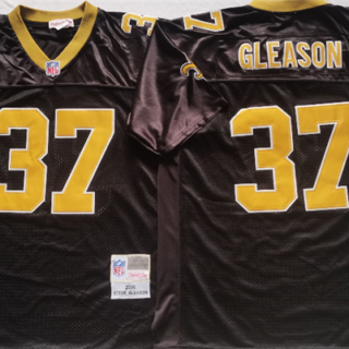 Men's New Orleans Saints #37 GLEASON Black Stitched Jersey