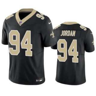 Men's New Orleans Saints #94 Cameron Jordan Black 2023 F.U.S.E. Vapor Untouchable Limited Stitched Jersey