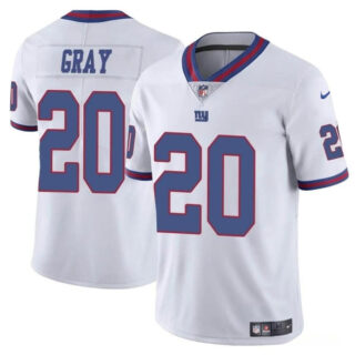 Men's New York Giants #20 Eric Gray White Color Rush Limited Stitched Jersey