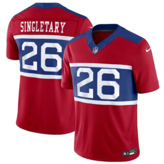Men's New York Giants #26 Devin Singletary Century Red Alternate Vapor F.U.S.E. Limited Stitched Football Jersey