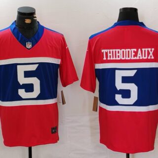 Men's New York Giants #5 Kayvon Thibodeaux Century Red Alternate Vapor F.U.S.E. Limited Stitched Football Jersey