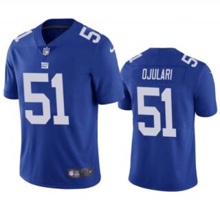 Men's New York Giants #51 Azeez Ojulari Blue Vapor Untouchable Limited Stitched Jersey