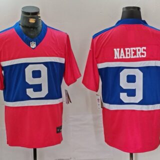 Men's New York Giants #9 Malik Nabers Century Red Alternate Vapor F.U.S.E. Limited Stitched Football Jersey