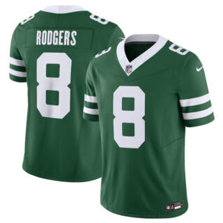 Men's New York Jets #8 Aaron Rodgers Green 2024 F.U.S.E. Vapor Limited Stitched Jersey
