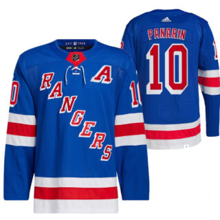 Men's New York Rangers #10 Artemi Panari Blue Stitched Jersey