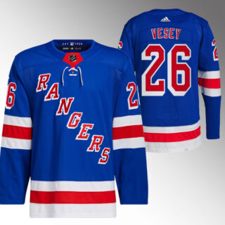 Men's New York Rangers #26 Jimmy Vesey Blue Stitched Jersey