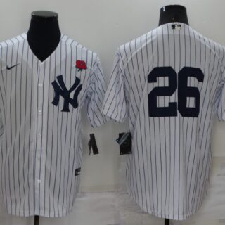 Men's New York Yankees #26 DJ LeMahieu White Cool Base Stitched Baseball Jersey