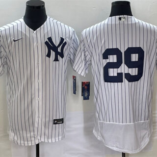 Men's New York Yankees #29 Gio Urshela White Flex Base Stitched Baseball Jersey