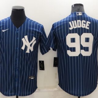 Men's New York Yankees #99 Aaron Judge Navy Cool Base Stitched Jersey