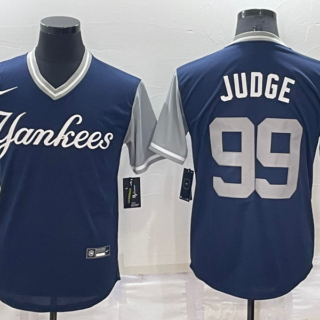 Men's New York Yankees #99 Aaron Judge Navy Stitched Baseball Jersey