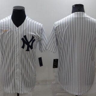 Men's New York Yankees Blank White Cool Base Stitched Jersey