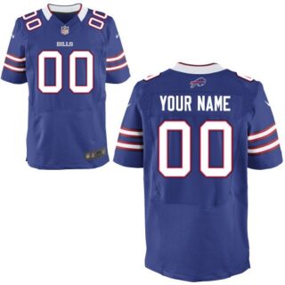 Men's NEW Buffalo Bills Customized Elite Team Color Jerseys (40-60)