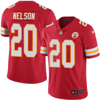 Men's Nike Kansas City Chiefs #20 Steven Nelson Red Team Color Vapor Untouchable Limited Jersey